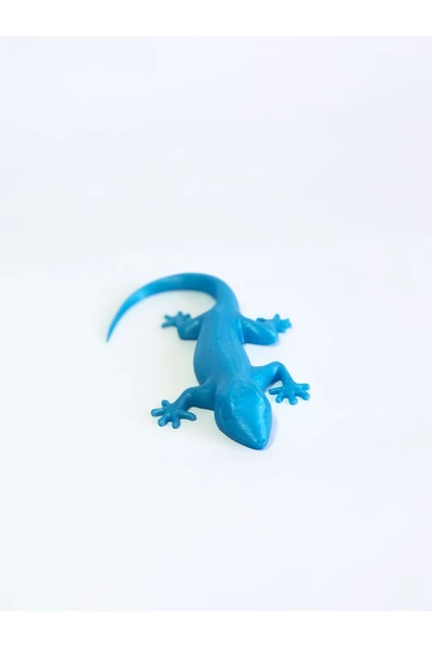 3d Kertenkele Gecko Figürlü Model Oyuncak - Mavi ürün görseli 1