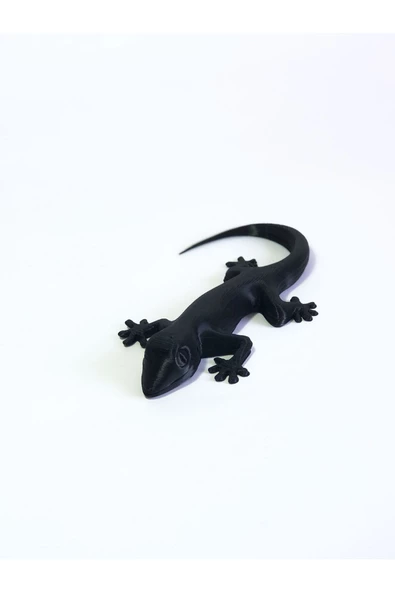 3d Kertenkele Gecko Figürlü Model Oyuncak - Siyah ürün görseli 1
