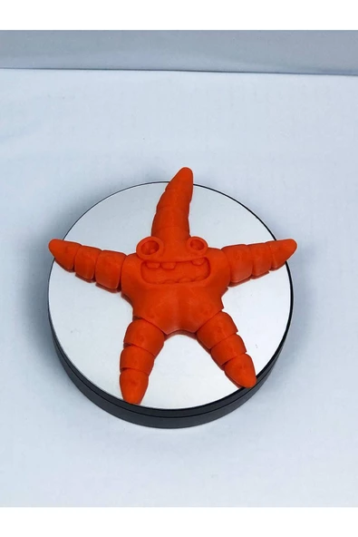 3d Hareketli Oyuncak Deniz Yıldızı - Koyu Turuncu - Resim 7