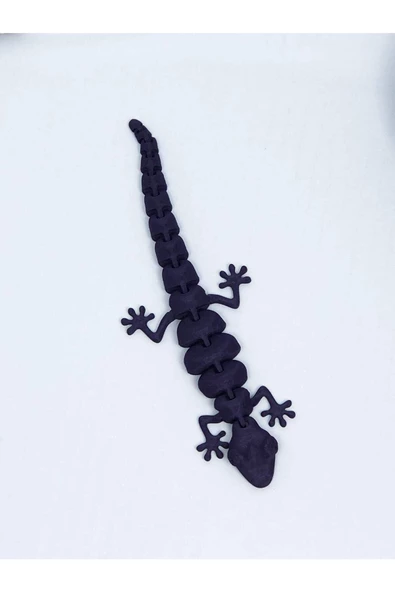 3d Hareketli Oyuncak Kertenkele- Mor - Resim 4