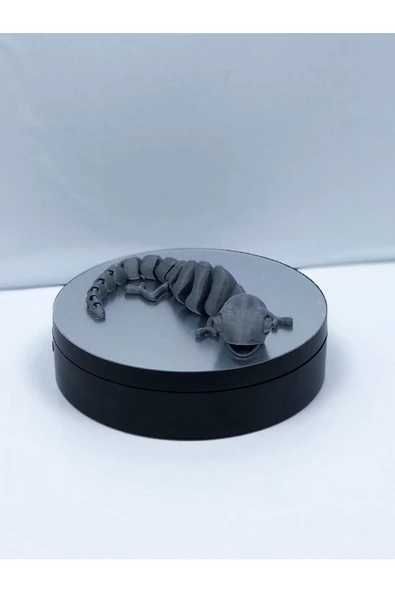 3d Hareketli Bukalemun Figürlü Oyuncak - Gri - Resim 4