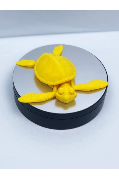 3d Hareketli Kaplumbağa Figürlü Oyuncak - Sarı - Resim 2