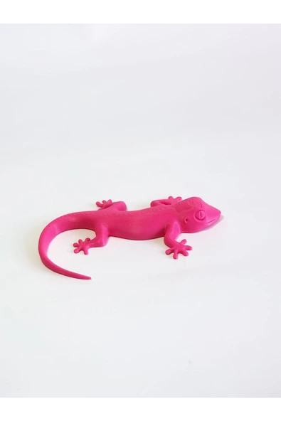 3d Kertenkele Gecko Figürlü Model Oyuncak - Pembe - 2