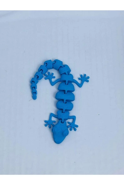 3d Hareketli Oyuncak Kertenkele- Mavi - Resim 2
