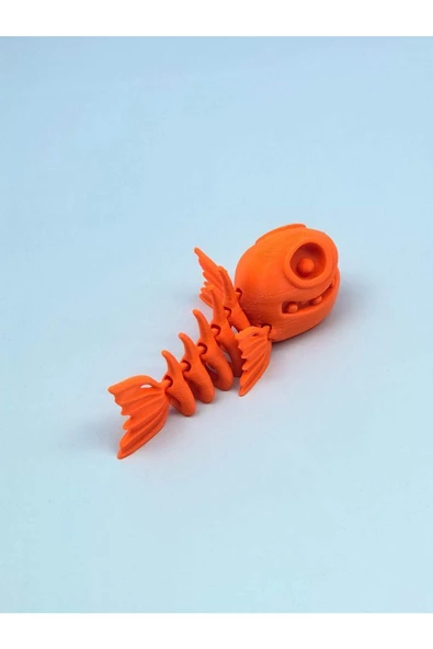 3d Hareketli Balık Figürlü Oyuncak - Turuncu - 3
