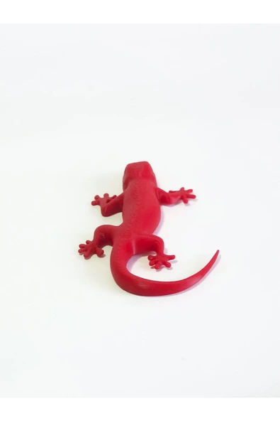 3d Kertenkele Gecko Figürlü Model Oyuncak - Kırmızı - Resim 3