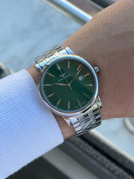 Ferro Çelik Kordon İyon Kaplama Kasa Tasarım Seri 30 Mt Su Geçirmez Erkek Kol Saati EFM.1147.A6 - Resim 4