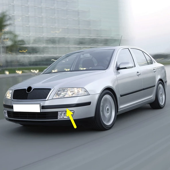 Skoda Octavia A5 2005-2008 Sol Ön Tampon Kuşağı Bandı Çıtası 1Z0807717 ürün görseli