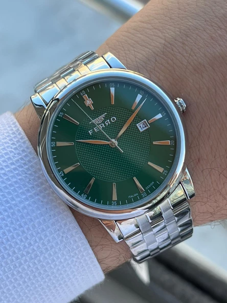 Ferro Çelik Kordon İyon Kaplama Kasa Tasarım Seri 30 Mt Su Geçirmez Erkek Kol Saati EFM.1147.A6 ürün görseli