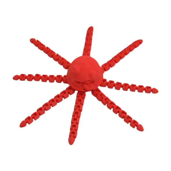 3d Hareketli Sevimli Deniz Anası Oyuncak & Masa Dekoru -kırmızı - Resim 4