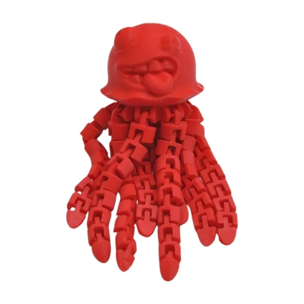 3d Hareketli Sevimli Deniz Anası Oyuncak & Masa Dekoru -kırmızı - Resim 7