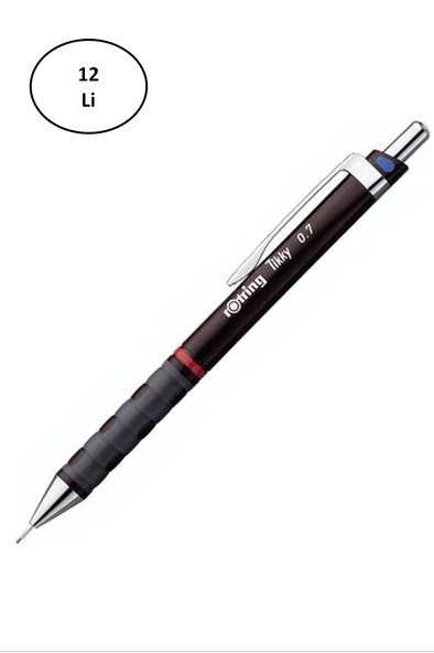 Rotring Tikky II Versatil Bordo 0.7 MM 12'li