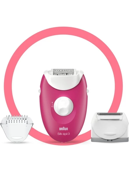 BRAUN Silk Epil 3 3410 Epilatör---KUTU HASARLI SIFIR ÜRÜN---