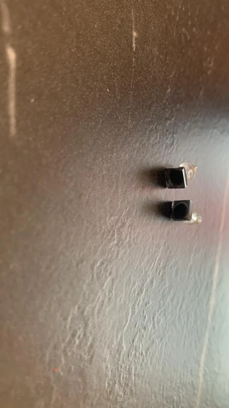 Parlak Siyah Renkli Gümüş Aksesuarlı Kare Şekil Küpe El Yapımı Epoksi Hediyelik - 6