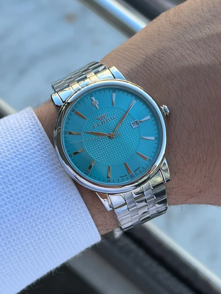 Ferro Çelik Kordon İyon Kaplama Kasa Tasarım Seri 30 Mt Su Geçirmez Erkek Kol Saati EFM.401.T5 - Resim 2