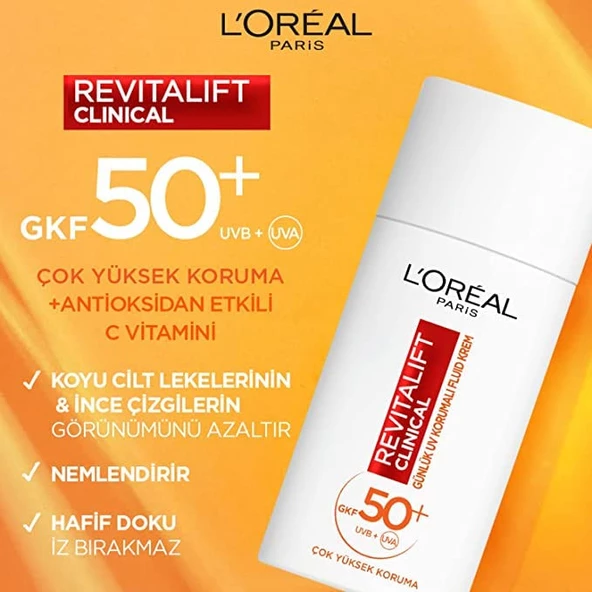 LOreal Revitalift Clinical Spf 50+ Güneş Kremi 50