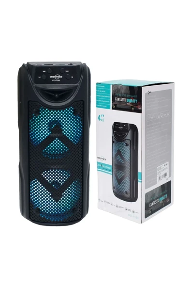 Gts-1550 Ledli Bluetooth Speaker USB-TF-FM 4x2 Inç