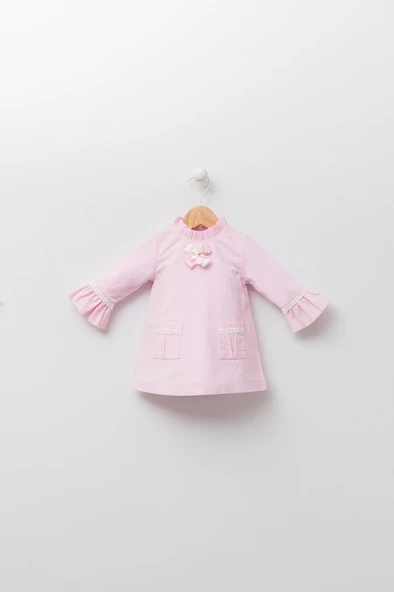 Babyhola Kadife Kız Bebek Çocuk Elbise 13535 - 2