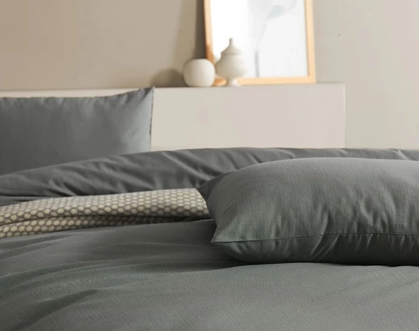 Doqu Home Pure Line Nevresim Takımı Çift Kişilik - Yeşil - 2