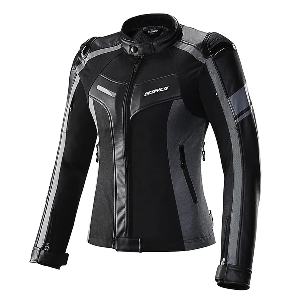 SCOYCO JK152W KADIN 4 MEVSİM MONT DERİ SİYAH