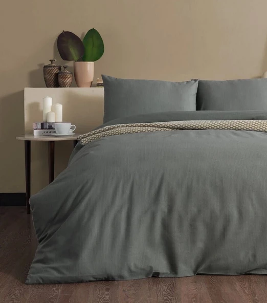 Doqu Home Pure Line Nevresim Takımı Çift Kişilik - Yeşil - 1