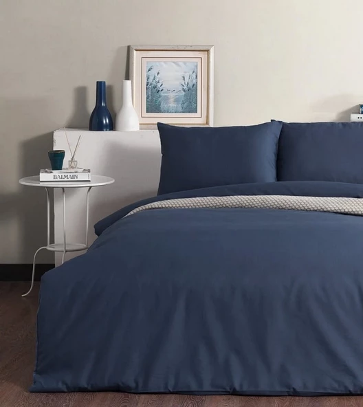 Doqu Home Pure Line Nevresim Takımı Çift Kişilik - Lacivert - 2
