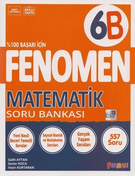 6. Sınıf Matematik Fenomen Soru Bankası Fenomen Okul Yayınları