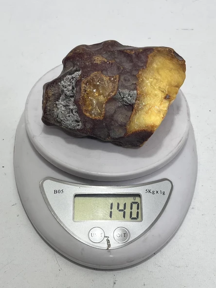 Baltık Doğal Kaya Damla Kehribar Faturalı 140 Gram - Kaya Damla Kehribar Taş - 6