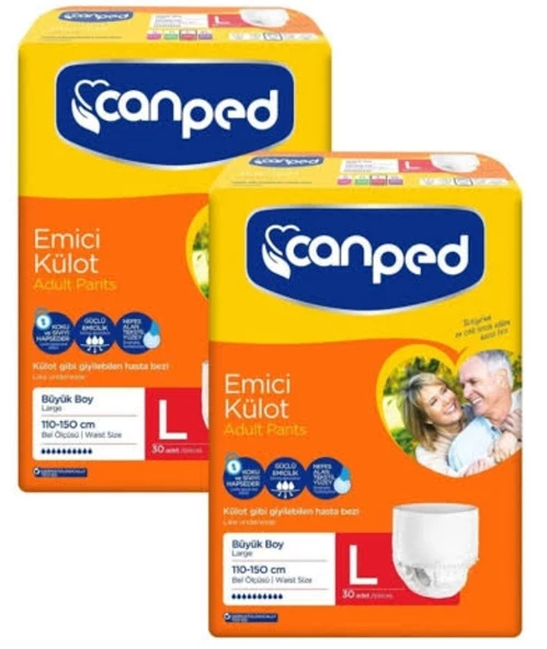 CANPED EMİCİ KÜLOT 30 LU LARGE 2 PAKET