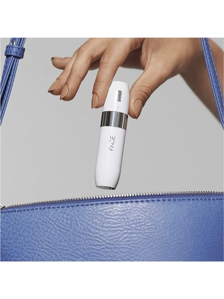 Braun FS1000 Mini Tüy Alma Makinesi Pil ve Temizleme Fırçası, Seyahat Boy, Kablosuz Kullanım--KUTU HASARLI SIFI RÜRÜN--- - 4