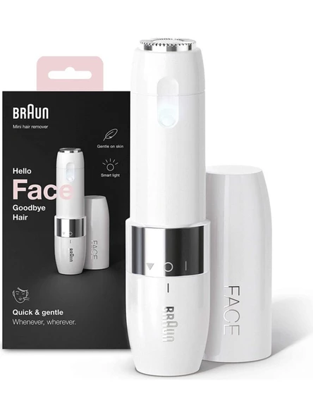 Braun FS1000 Mini Tüy Alma Makinesi Pil ve Temizleme Fırçası, Seyahat Boy, Kablosuz Kullanım--KUTU HASARLI SIFI RÜRÜN---