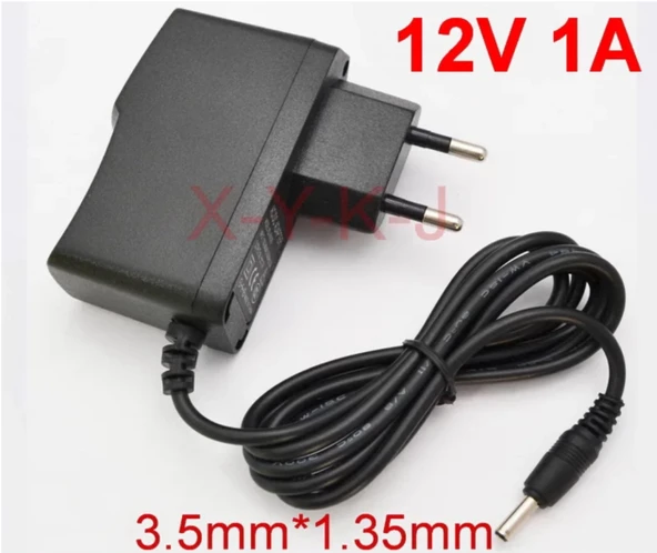 Powermaster PM-8113 12 Volt 1 Amper Ince Uçlu Priz Tipi Adaptör 3.5X1.35 Uç PM8113 12V 1A ADAPTÖR - 2