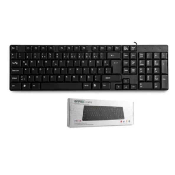 Everest KB-871U Usb Kablolu Standart Q Klavye - 3