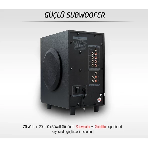 Mikado MD-505 Usb SD Kart FM Bluetooth 5.1 Ses Sistemleri - 7