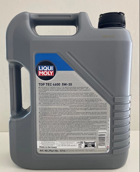 Liqui Moly Top Tec 4600 Dexos2 5W-30 5lt Motor Yağı - 2