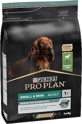 Pro Plan Hassas Sindirim Kuzu Etli Küçük Irk Yetişkin Köpek Maması 3 Kg