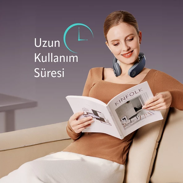 SKG G7 Pro Fold TENS-EMS Akıllı Boyun Masaj Aleti/Robotu, Mobil APP, Isı Terapisi-Termoterapi - 5