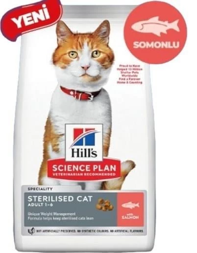 Hills Sterilised Somonlu Kısır Kedi Maması 10 Kg