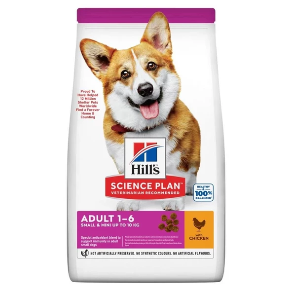 Hills Science Plan Küçük & Mini Irk Yetişkin Tavuklu Köpek Maması 6 Kg