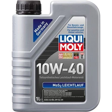 Liqui Moly Mos2 Leichtlauf 10W-40 1 lt Motor Yağı