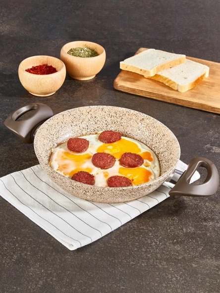 FALEZ Creamy 24 cm Granit Sahan - 4