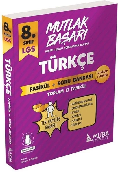 Muba Yayınları LGS 8. Sınıf Türkçe Mutlak Başarı Fasikül ve Soru Bankası - Resim 3