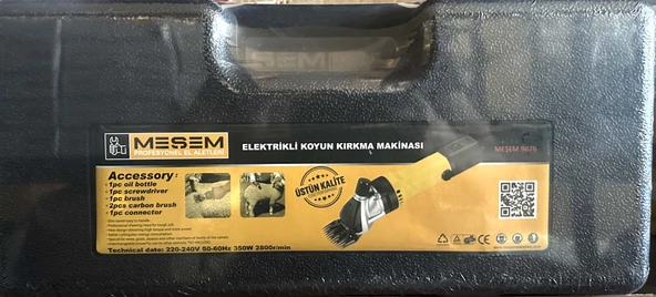 Meşem Elektrikli Koyun Kırkma Makinesi Meşem-9876 - 2