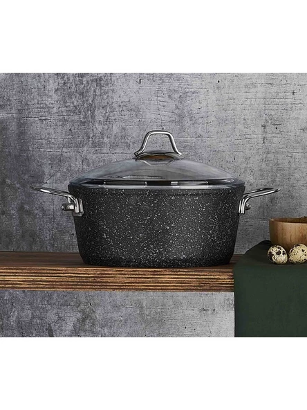 FALEZ Black Line Granit 26 cm Derin Tencere - 2
