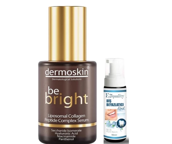 Dermoskin Be Bright Liposomal Collagen Peptide Complex Serum 30 ml- Diş Beyazlatıcı Köpük Hediye