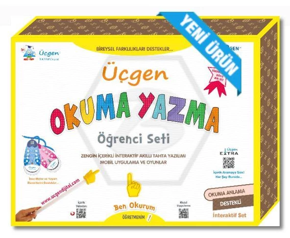 Üçgen Okuma Yazma Öğrenci Seti - 2024 (A-N-E-T-İ-L)