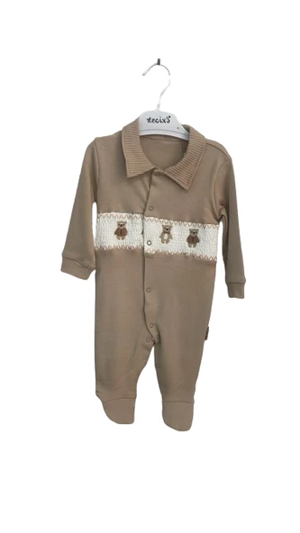 uğurböceğiçocuk Bebek Tulum Ayı Baskılı Yakalı 233141 - 5