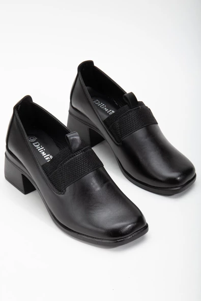 Hazır Taban Yüzüdüz Bağsız Siyah Kadın Günlük Ayakkabı - Resim 2