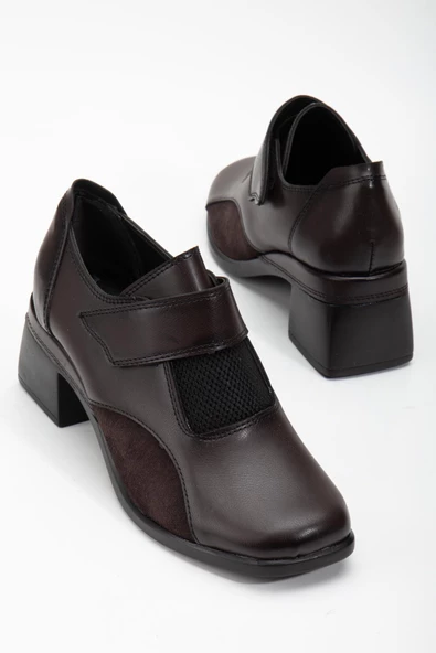 Cırtlı Hazır Taban Hafif Kahve Kadın Günlük Ayakkabı - Resim 2