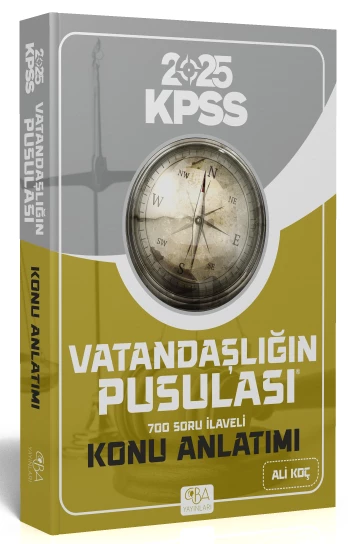 CBA Yayınları 2025 KPSS Vatandaşlık Vatandaşlığın Pusulası Konu Anlatımı - Ali Koç CBA Yayınları